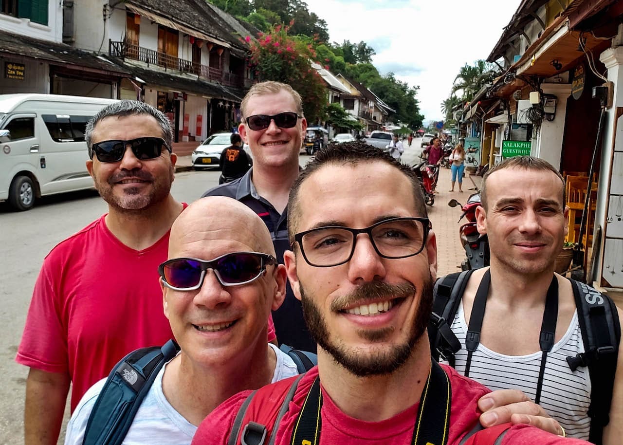 Kevin Robitaille leading a gay tour of Laos & Cambodia.