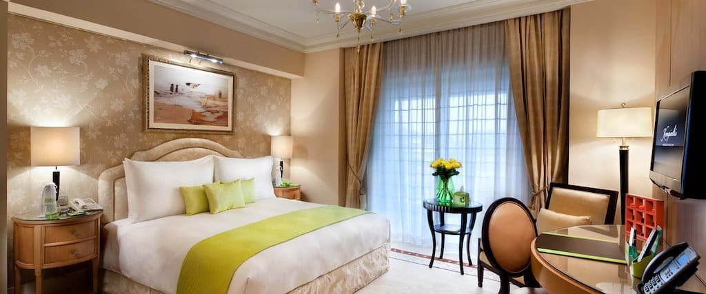 Kempinski Nile Hotel deluxe room example