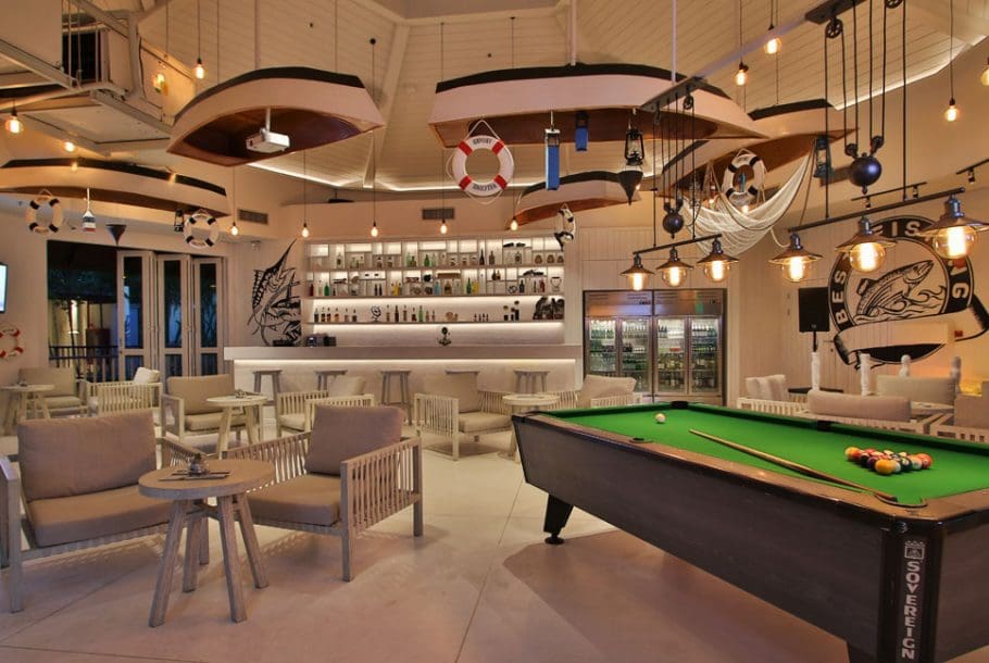 Billiard and cocktail lounge at Dusit Thani Krabi Beach Resort