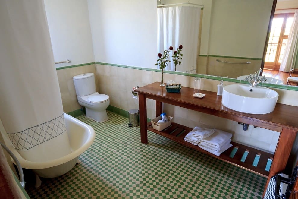 An example of an ensuite bathroom at Hotel TerraViña.