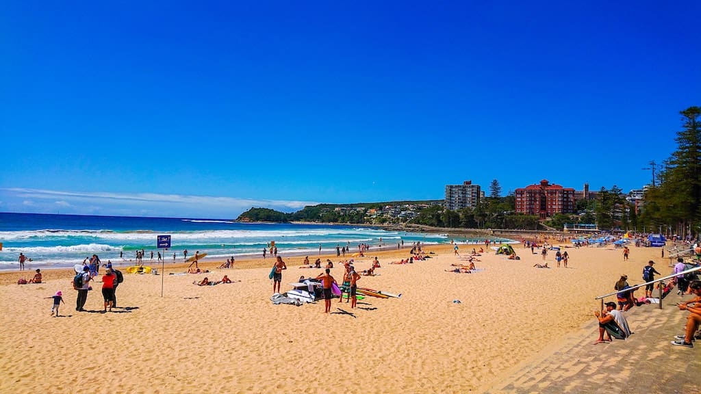 Manly Beach in Sydney, Australia.