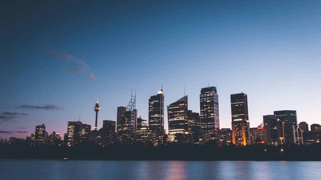 Stunning Sydney by night.
